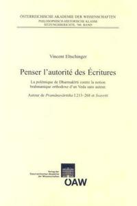Penser l´autorité des Écritures