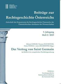 Beiträge zur Rechtsgeschichte Österreichs, 9. Jahrgang, Heft 2/2019