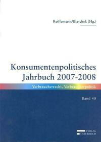 Konsumentpolitisches Jahrbuch 2007-2008