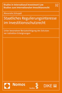 Staatliches Regulierungsinteresse im Investitionsschutzrecht