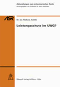 Leistungsschutz im UWG?