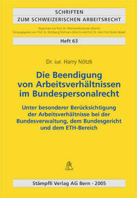 Die Beendigung von Arbeitsverhältnissen im Bundespersonalrecht