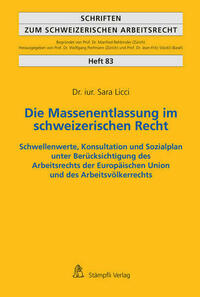 Die Massenentlassung im schweizerischen Recht