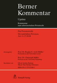 Die natürlichen Personen, Art. 11-27 ZGB, 3. Ergänzungslieferung