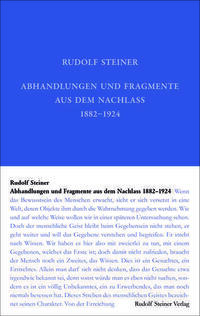 Abhandlungen und Fragmente aus dem Nachlass 1897–1925