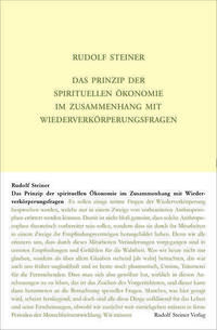 Das Prinzip der spirituellen Ökonomie im Zusammenhang mit Wiederverkörperungsfragen