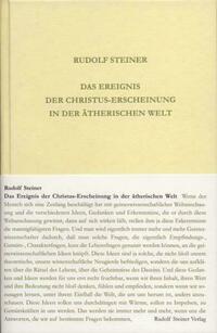 Das Ereignis der Christus-Erscheinung in der ätherischen Welt