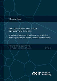 Microstructure evolution in strontium titanate Investigated by means of grain growth simulations and x-ray diffraction contrast tomography experiments