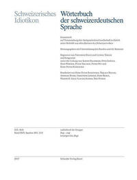 Schweizerisches Idiotikon, XVII, Heft 225