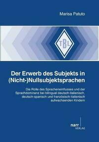 Der Erwerb des Subjekts in (Nicht-)Nullsubjektsprachen