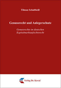 Genussrecht und Anlegerschutz