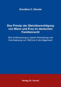 Das Prinzip der Gleichberechtigung von Mann und Frau im deutschen Familienrecht