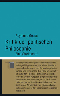 Kritik der politischen Philosophie