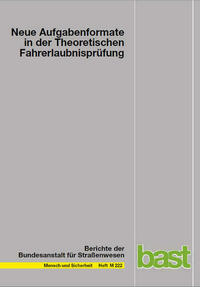 Neue Aufgabenformate in der Theoretischen Fahrerlaubnisprüfung