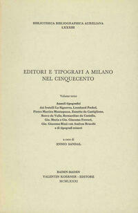 Editori e tipografi a Milano nel Cinquecento