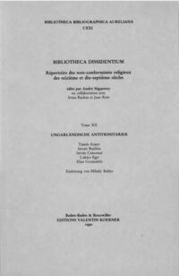 Bibliotheca Dissidentium XII