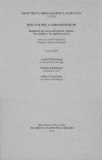 Bibliotheca Dissidentium XXVII
