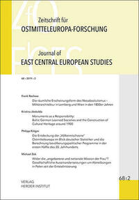 Zeitschrift für Ostmitteleuropa-Forschung 68/2 ZfO - Journal of East Central European Studies JECES 68/2