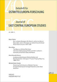 Zeitschrift für Ostmitteleuropa-Forschung (ZfO) 69/3 / Journal of East Central European Studies (JECES)