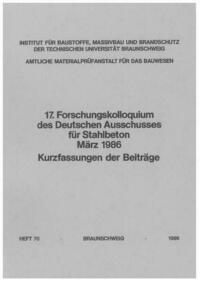 Forschungskolloquium des Deutschen Ausschusses für Stahlbeton (17.)
