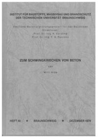 Zum Schwingkriechen von Beton
