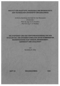 Die Steifigkeit und das Verformungsverhalten von Stahlbeton- und Spannbetonbalken unter kombinierter Beanspruchung aus Biegemoment, Querkraft und Torsion