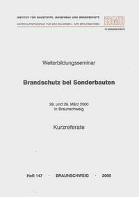 Weiterbildungsseminar Brandschutz bei Sonderbauten