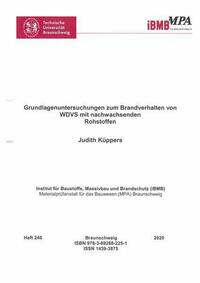 Grundlagenuntersuchungen zum Brandverhalten von WDVS mit nachwachsenden Rohstoffen