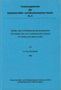 Wärme- und Stoffübergang bei Gegenstrom von Wasser und Luft in senkrechten Kanälen mit gewellten Oberflächen