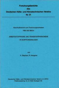 Arbeitsstoffpaare und Transportphänomene in Sorptionsanlagen
