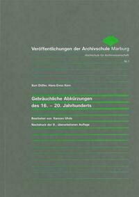 Gebräuchliche Abkürzungen des 16. bis 20. Jahrhunderts