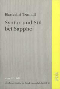 Syntax und Stil bei Sappho