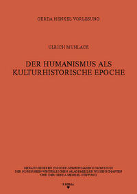 Der Humanismus als kulturhistorische Epoche