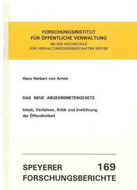 Das neue Abgeordnetengesetz