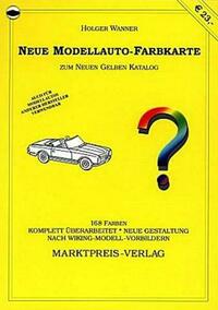 Neue Modellauto-Farbkarte