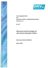 Advanced control strategies of solar driven adsorption chillers
