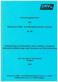 Entwicklung und Simulation einer mobilen trockenen Absorptionskälteanlage mit Nutzung von Motorabwärme