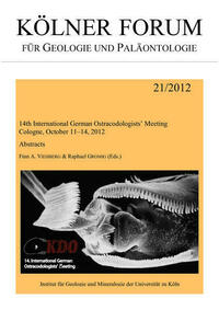 14th International German Ostracodologists' Meeting. Cologne, October 11-14, 2012