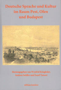 Deutsche Sprache und Kultur im Raum Pest, Ofen und Budapest: Studien zur Geschichte, Presse, Literatur und Theater, sprachlichen Verhältnissen, Wissenschafts-, Kultur- und Buchgeschichte, Kulturkontakten und Identitäten.