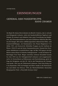 General der Panzertruppen Hans Cramer - Erinnerungen