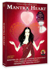 Mantra Heart Yoga Geschenk Box: Mantra CD „Best of Kundalini Mantras“ + Halskette „Mantra Heart“