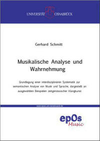 Musikalische Analyse und Wahrnehmung