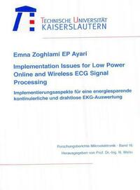Implementation issues for low power online and wireless ECG signal processing
