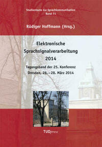 Elektronische Sprachsignalverarbeitung 2014