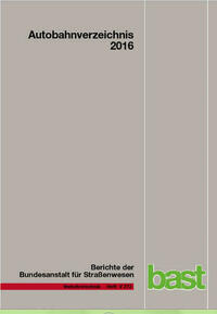Autobahnverzeichnis 2016