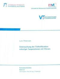 Untersuchung der Tiefenfiltration wässriger Suspensionen mit Vliesen