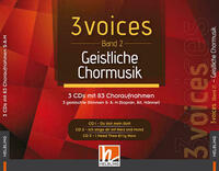 3 voices (Band 2) geistliche Chormusik (3-CD-Box)
