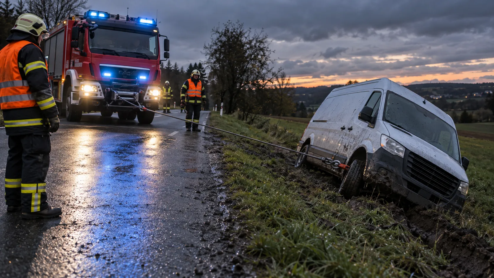 Gallery image 1 - LKW-Bergung an der Steigung