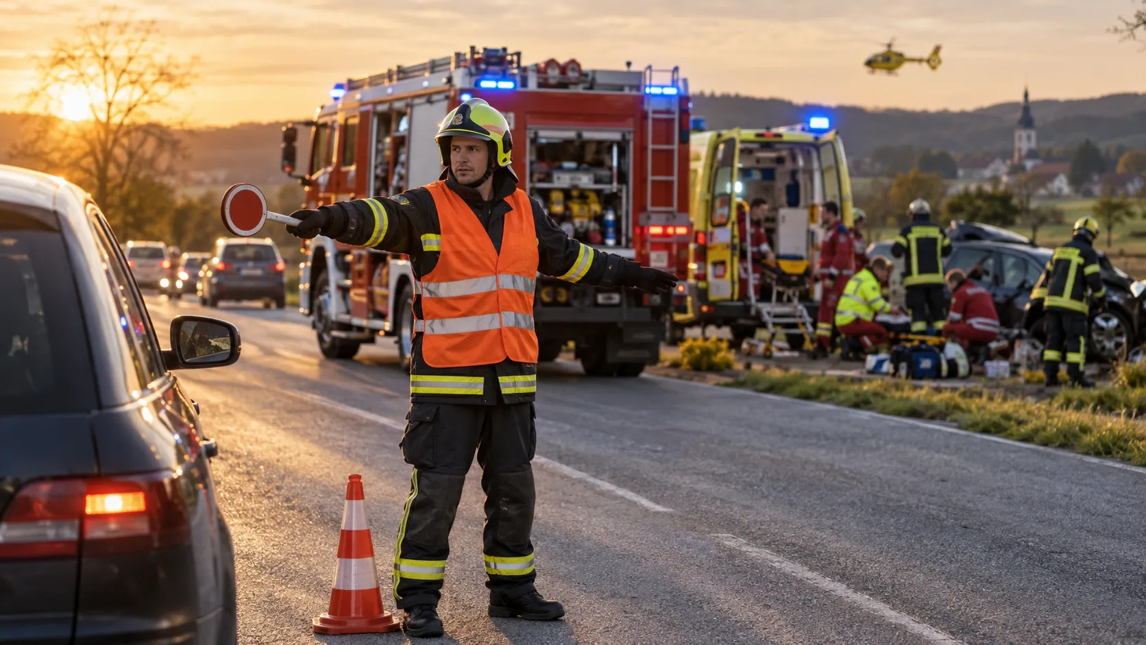 Verkehrsunfall auf der Landesstraße