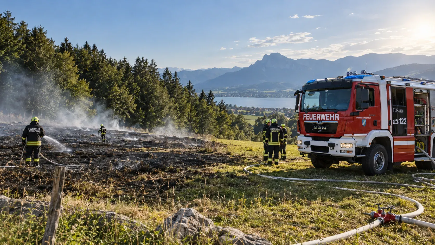 Flurbrand am Waldrand